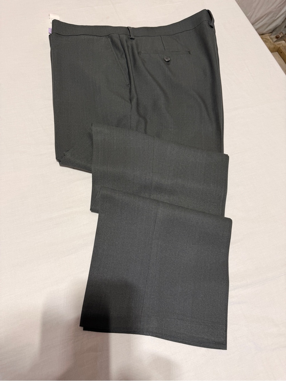 Haggar Men's Classic Heather Grey Dress Trousers